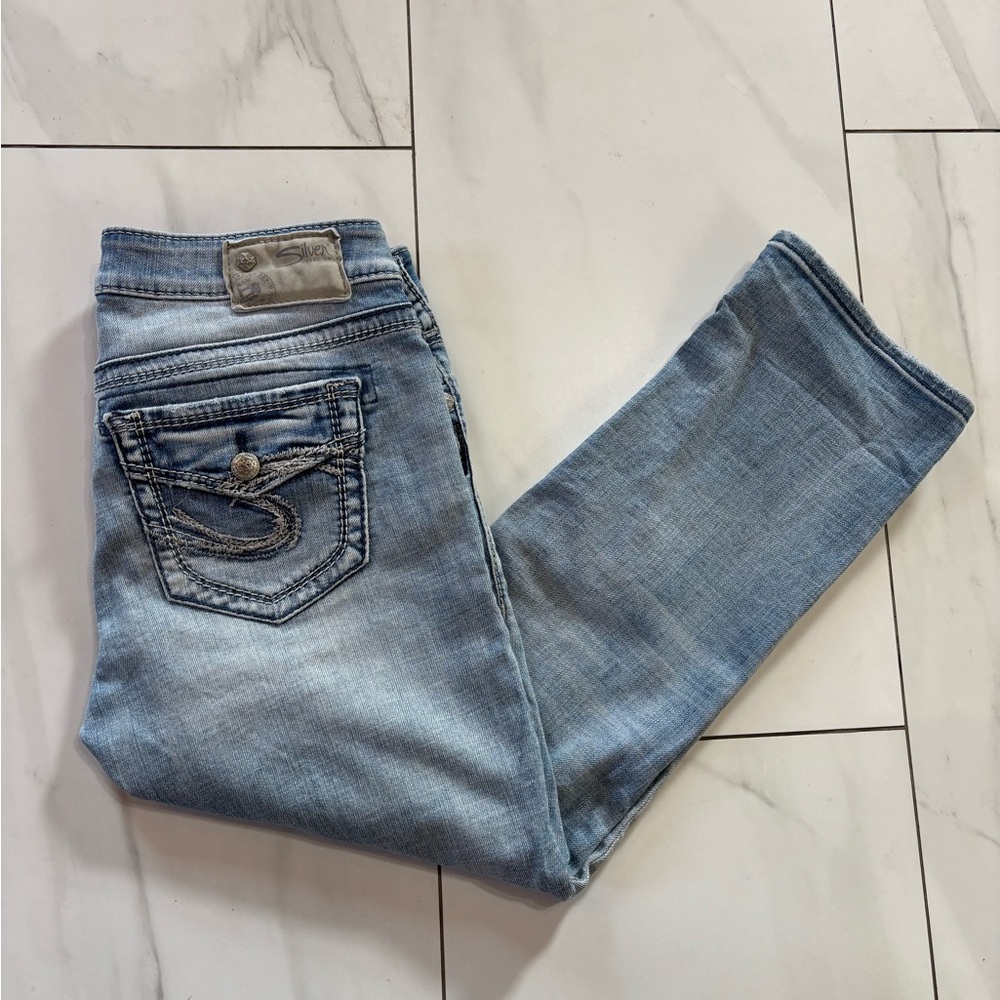 Silver Jeans Aiko Capri jeans size 27 light wash
